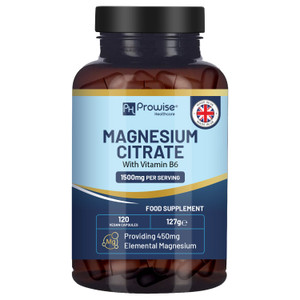 Magnesium Citrate Capsules 1500mg with Vitamin B6
