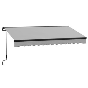 Outsunny 3x2m Electric Retractable Awning- Aluminium Frame. Remote Control. UV Protection. Adjustable Canopy. High Quality. - Light Grey