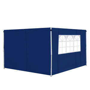 Premium UV-Proof Gazebo Side Panels | Easy Attach/Remove | Privacy & Protection - Blue