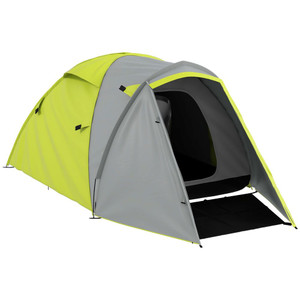 Outsunny 2-3 Man Camping Tent with Living Area, 2000mm Waterproof, Blue - Yellow
