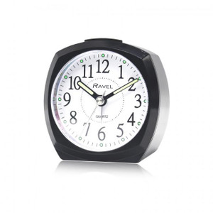 Ravel Front Colour Pop Beep Quartz Alarm Clock Green RC047 Available Multiple Colour - Black
