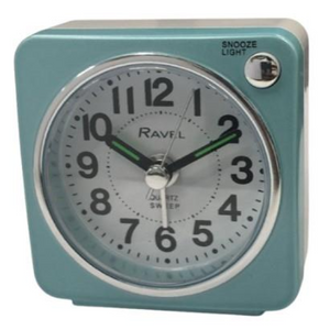 Ravel Mini Bedside Light Blue Alarm Clock RC018.7