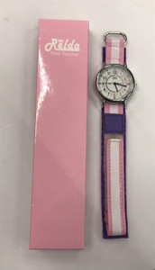 Relda Girls' Time Teacher Watch REL81 | Velcro Strap | Quartz Movement | Adjustable Buckle