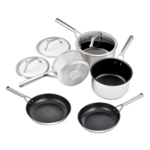 Ninja ZEROSTICK Stainless Steel Cookware Bundle 5-Piece Set Ninja ZEROSTICK Stainless Steel Cookware Bundle 5-Piece Set