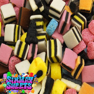 Liquorice Allsorts Simway Sweets - 500g