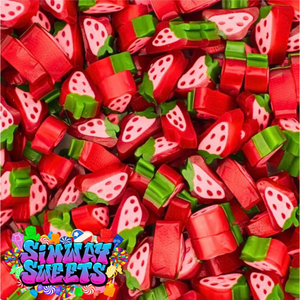 Strawberry Liquorice Slices Sweets - 1kg