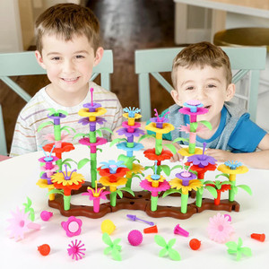 Colorful SOKA Flower Garden Building Set - High-Quality Interchangeable Pieces