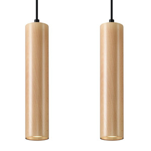 Lino Wood Pendant Lamp - Scandinavian Design - GU10