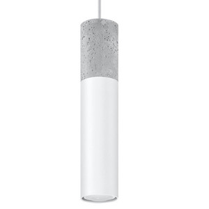 Modern Pendant Lamp: Steel & Concrete Design - High Quality GU10