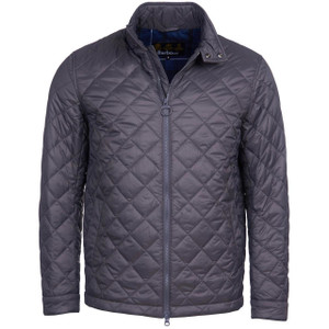 Charcoal Grey Barbour Mens Woban Quilted Jacket