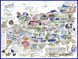 Gloucestershire - Tim Bulmer 1000 piece Jigsaw Puzzle