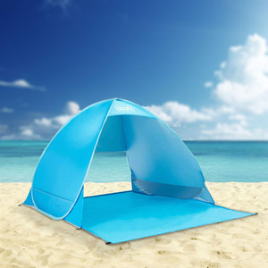 ASAB Pop Up Beach Tent - BLUE | Durable, UV Protected, Well-Ventilated, Wide Use, Easy Setup | 6 Pegs, Carry Bag | 80 characters