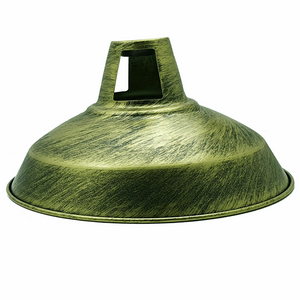Retro Barn Light Shades Modern Ceiling Pendant Lampshades Metal Various Colors - Brushed Brass