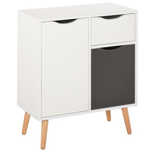 Floor Cabinet Storage Cupboard Sideboard with Drawer for Bedroom, Living Room