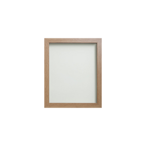 Foil Wrapped MDF Picture Photo Frame Fitted with Perspex Plexiglass, Oak Frame - 48.3x33