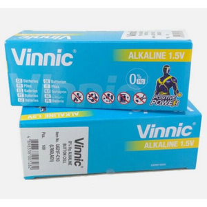 Vinnic L621 AG1 Watch Battery Box of 10 (100 Batteries)