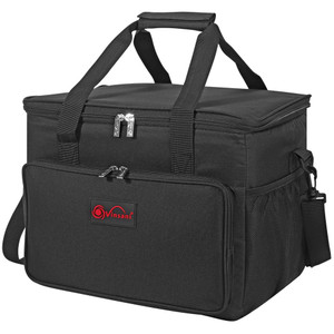 VINSANI BLACK COOLER BAG - Premium Quality, Large Capacity, Leak-Proof Lining. Perfect for Outdoor Activities. Portable & Well-Designed. 15L/24L - 24L