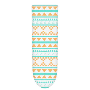 Vinsani Modern Ironing Board Cover Multi Fit New Foam Back padding 100% Cotton Easy Fit, 140 x 52 cm, Made in EU (Iron Board not included) - Summer