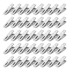 Vinsani Pack of 20 - 80 Stainless Steel Spring Loaded Metal Laundry Clothes Clip Pegs - 40