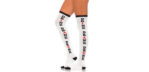 Vinsani Knee High Socks - High Quality Cotton, One Size Fits All, Super Comfort - Drink Drank Drunk