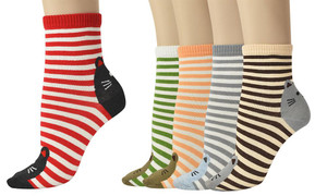 VINSANI Ladies Socks - High Quality Cotton, Comfortable & Stylish - Perfect Gift for Any Occasion - Cat Stripe