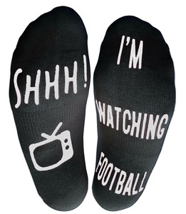 VINSANI FOOTBALL SOCKS - High-Quality, Ankle-Length, Gender-Neutral, Machine Washable - Perfect Gift! - Black
