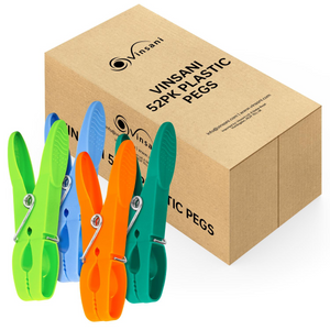 VINSANI 52PK PLASTIC PEGS 1010510
