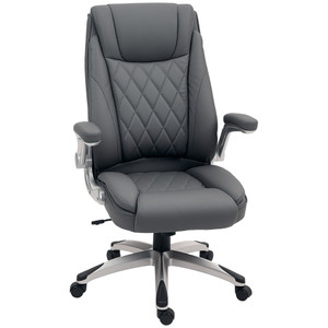Vinsetto High Back Executive Office Chair Home Swivel Dark Grey
