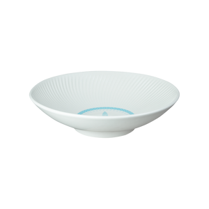 Denby Arc White Danha Hwamun Blue Pasta Bowl