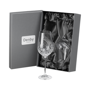 Denby Celeste Leadless Crystal Red Wine Glass Set Of 2