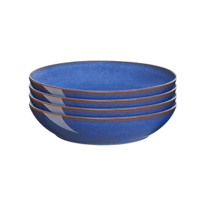 Denby Imperial Blue Alt Pasta Bowls Set Of 4