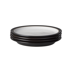 Denby Elements Black 4 Piece Dinner Plate Set
