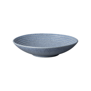 Denby Studio Blue Flint Medium Ridged Bowl