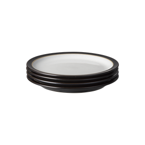 Denby Elements Black Medium Plates Set Of 4