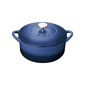 Denby Cobalt 26cm Round Cast Iron Casserole
