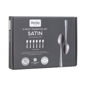 Denby Satin 6 Piece Tea Spoon Set