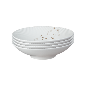 Denby Arc White Stars Pasta Bowl Set Of 4