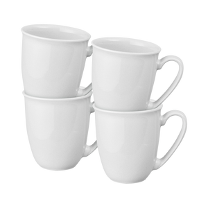 Denby Elements Stone White Coffee Beaker/Mug Set Of 4