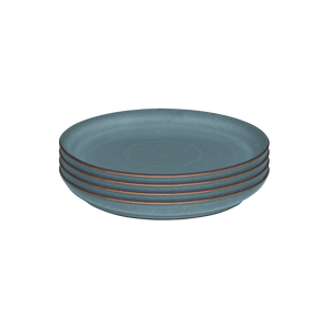 Denby Azure Coupe Medium Plates Set Of 4