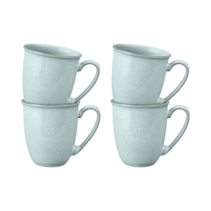 Denby Elements Jade Light Green Coffee Beaker/Mugs Set Of 4