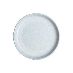 Denby White Speckle Coupe Medium Plate Seconds
