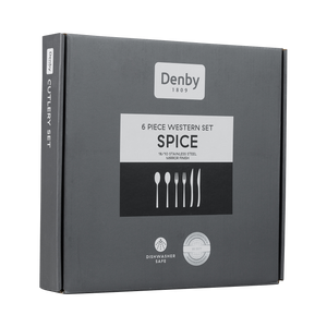 Denby Spice Black 6 Piece Cutlery Set