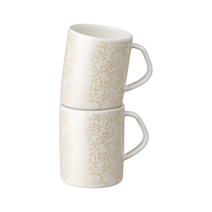 Denby Porcelain Jasmine Set Of 2 Small Mugs