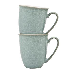 Denby Elements Green Set Of 2 Coffee Beaker/Mug