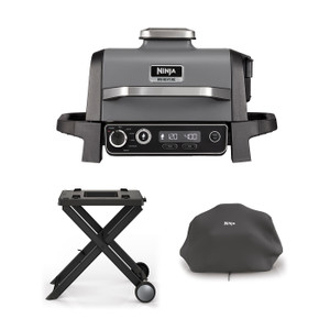 Ninja Woodfire Electric BBQ Grill & Smoker with Stand & Cover Ninja Woodfire Electric BBQ Grill & Smoker with Stand & Cover