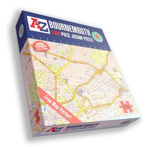 A to Z Map of Bournemouth 1000 Piece Jigsaw Puzzle
