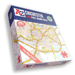 A to Z Map of Chichester 1000 Piece Jigsaw Puzzle