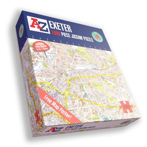 A to Z Map of Exeter 1000 Piece Jigsaw Puzzle