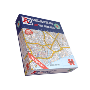 A to Z Map of Kingston Upon Hull 1000 Piece Jigsaw Puzzle