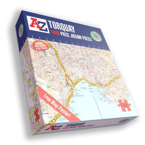 A to Z Map of Torquay 1000 Piece Jigsaw Puzzle